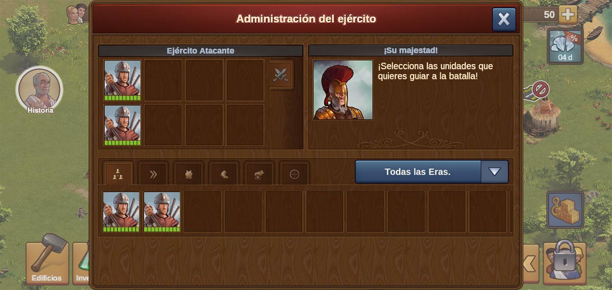 Planear batallas Forge of Empires