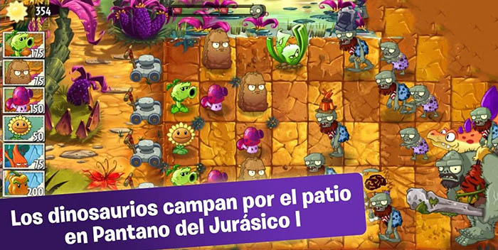 Plants vs Zombies 2 Pantano del Jurásico Parte 1