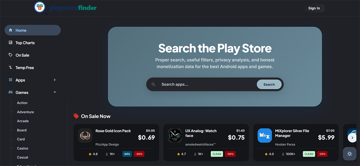 Play Store Finder