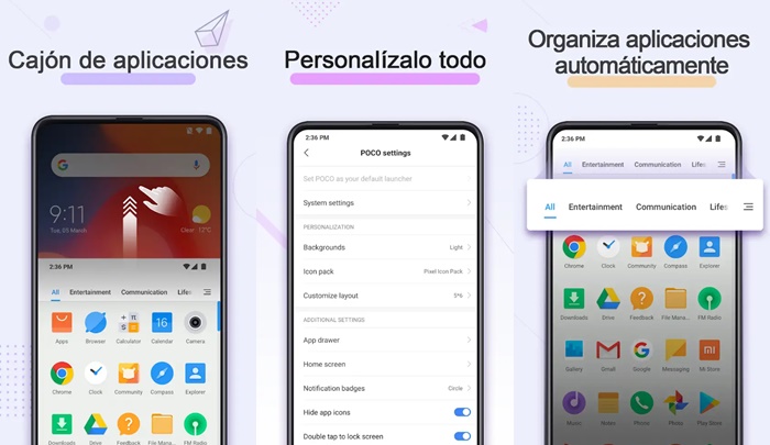 Poco Launcher app de Xiaomi
