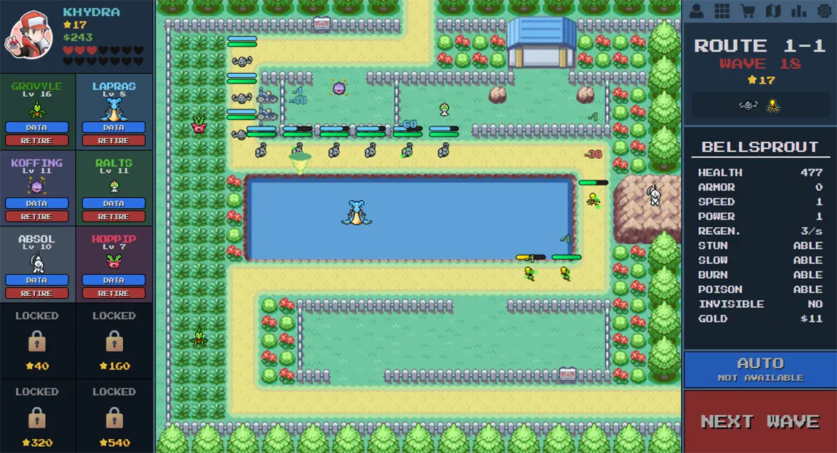 PokéPath TD que es y como jugarlo en android