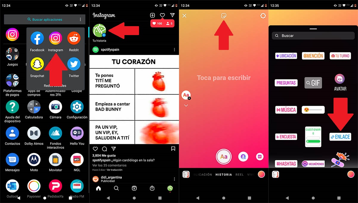 Poner un enlace personalizado en Instagram