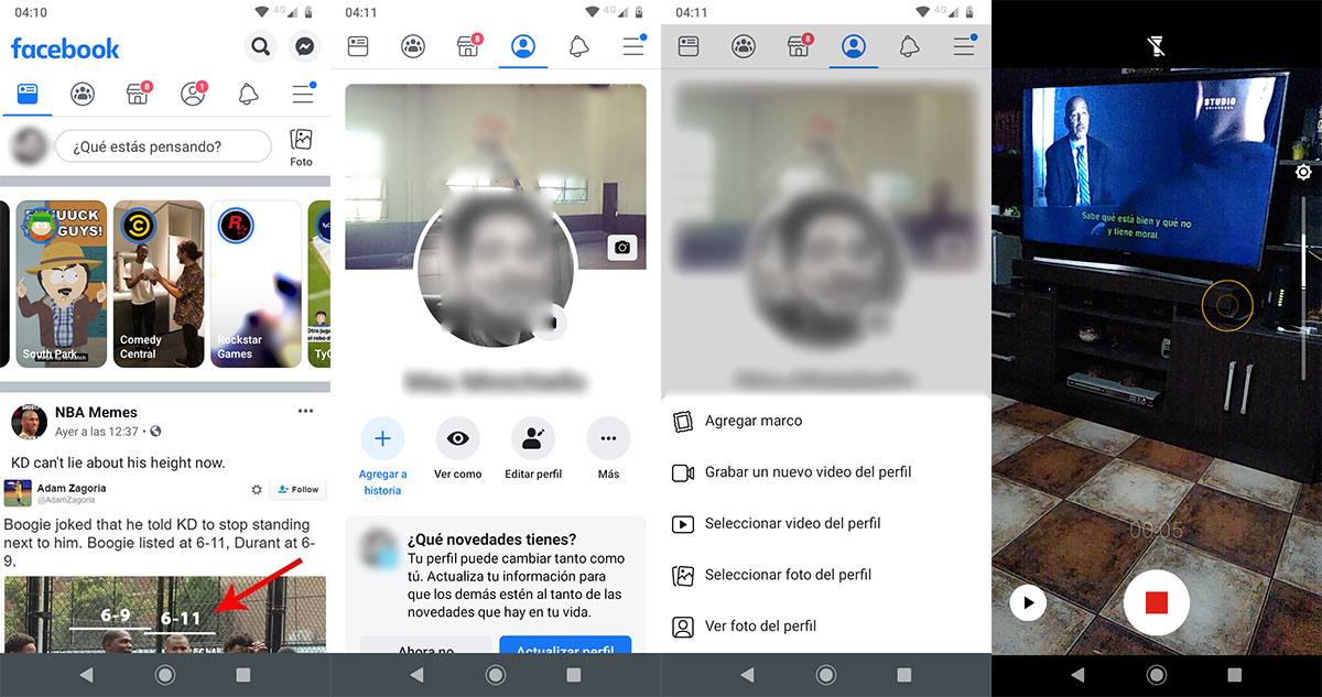 Poner video de perfil en Facebook