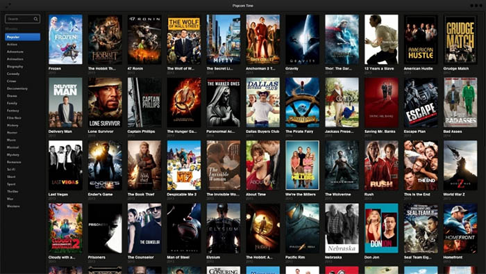 Popcorn time inicio