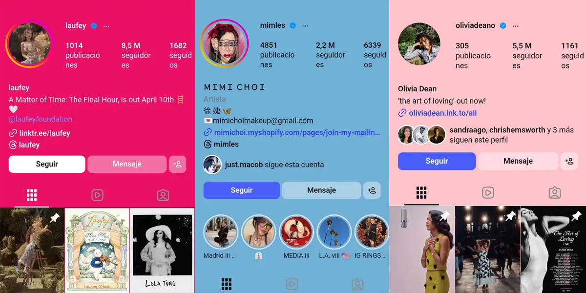 ¿Por qué Laufey (y otros artistas) tiene el Instagram de colores?