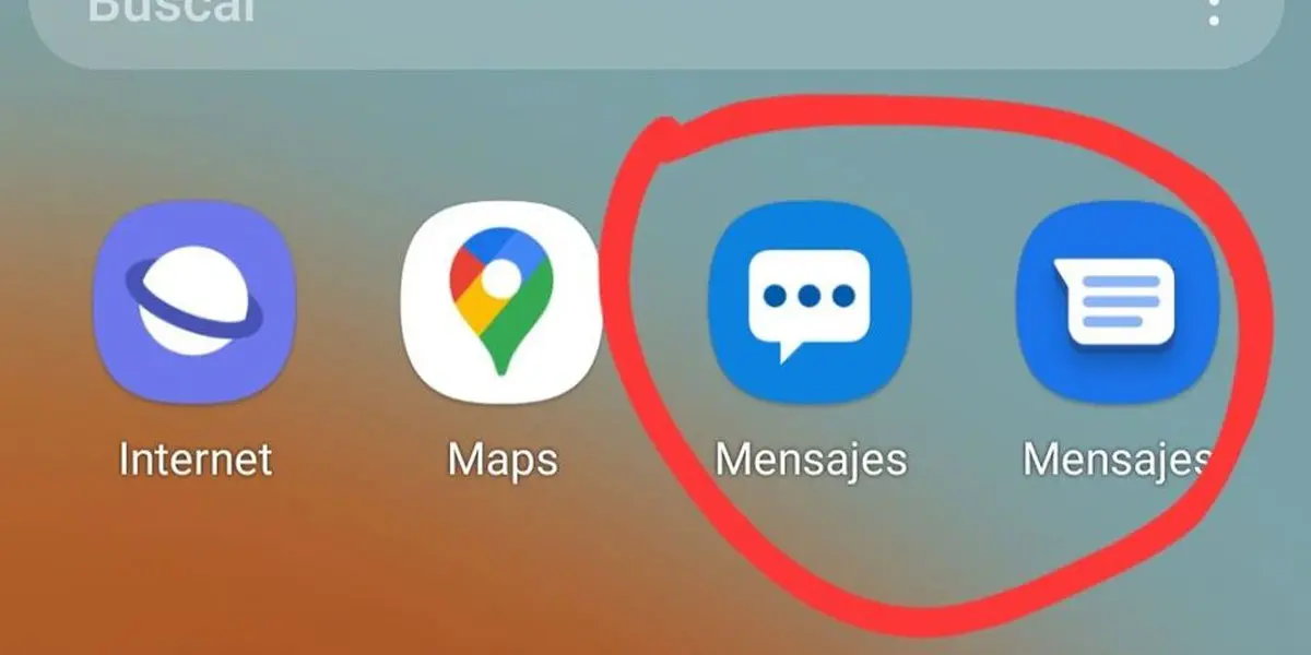 ¿Por qué tengo 2 apps de mensajes en mi teléfono?