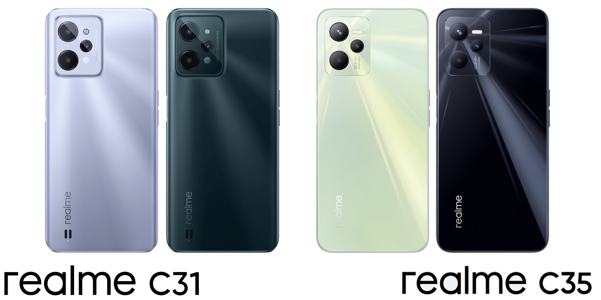 Precio y disponibilidad de los realme C31 y realme C35