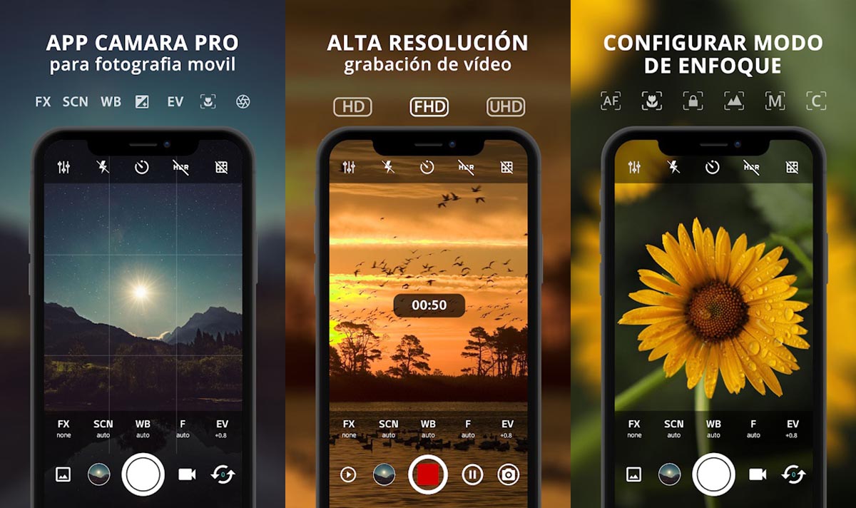 ProCam X para Android