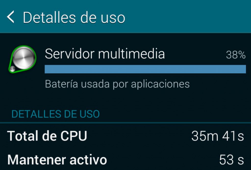 Problema con el servidor multimedia en el Galaxy S5