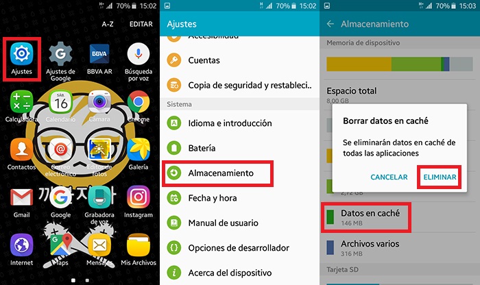 Problema de almacenamiento Play Store solucion