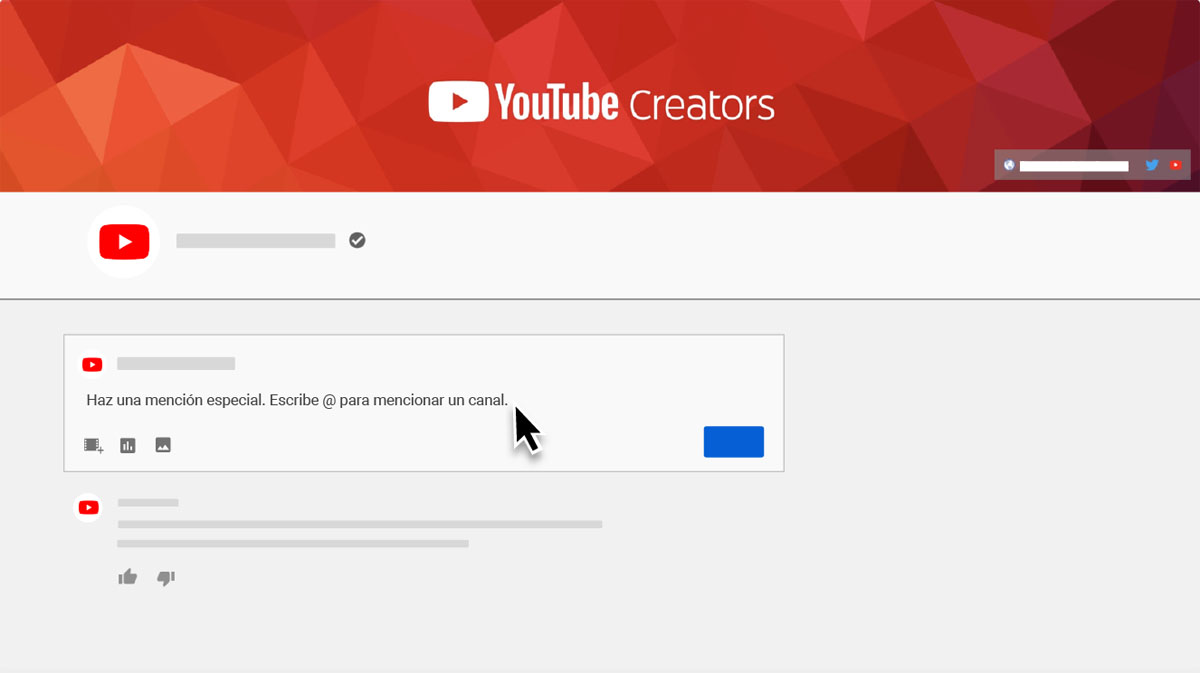 Pronto podrás unirte a la pestaña de Comunidad en YouTube cuando tengas 500 suscriptores