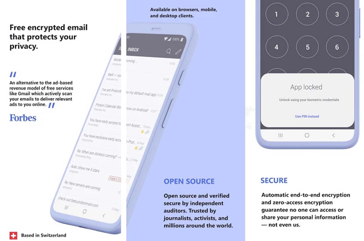 Proton Maill una alternativa a Gmail para Android e iOS