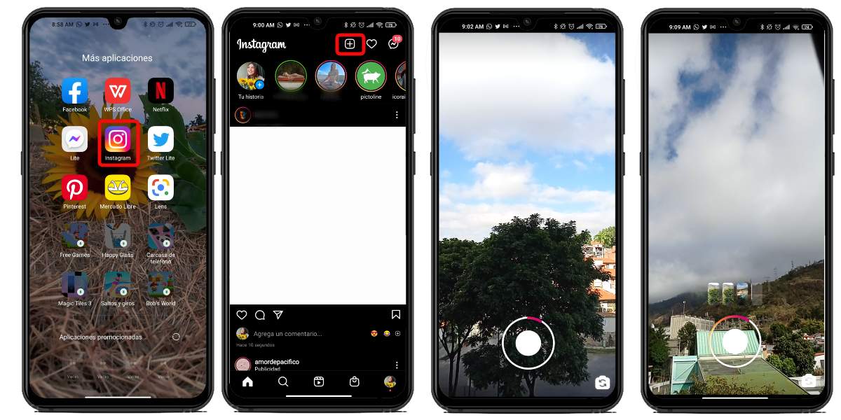 Publica vídeos en Instagram Stories
