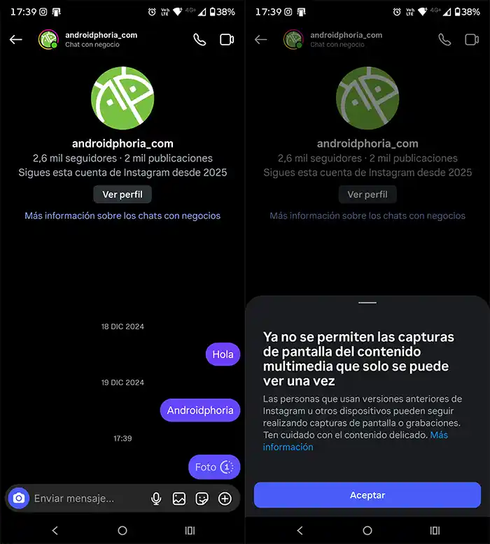 Pueden hacer capturas de pantalla de estas fotos