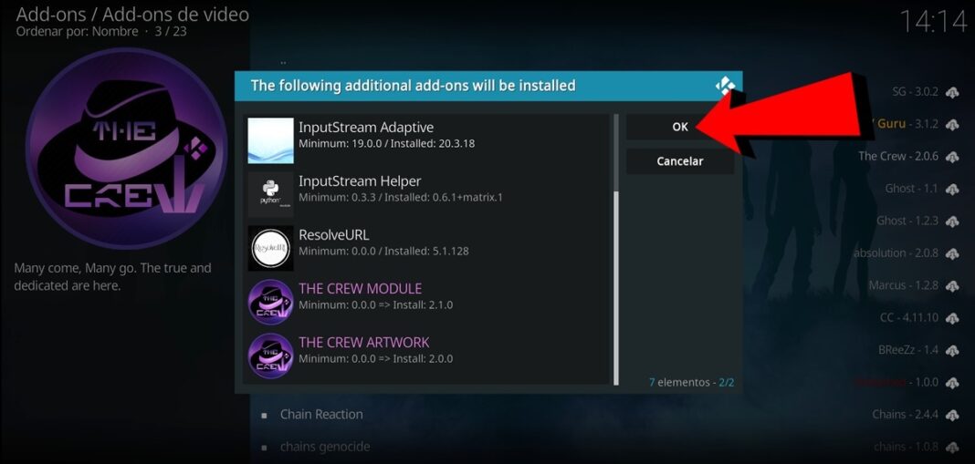 Cómo instalar The Crew en Kodi (2026): paso a paso