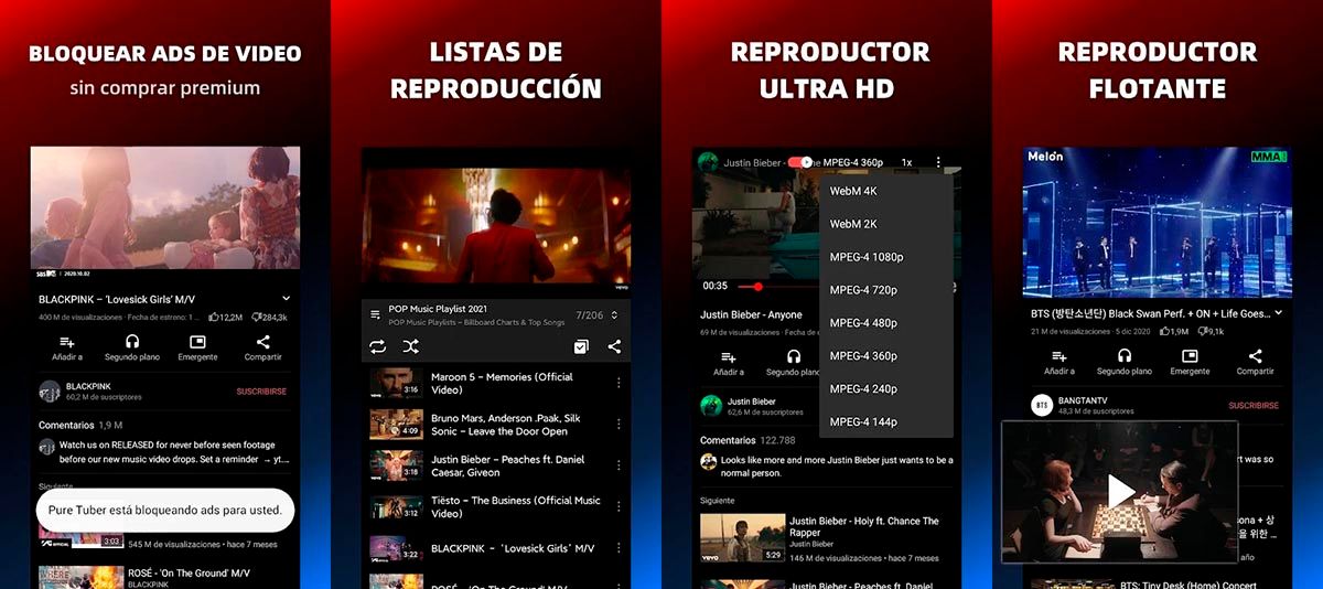 Pure Tuber YouTube Premium gratis