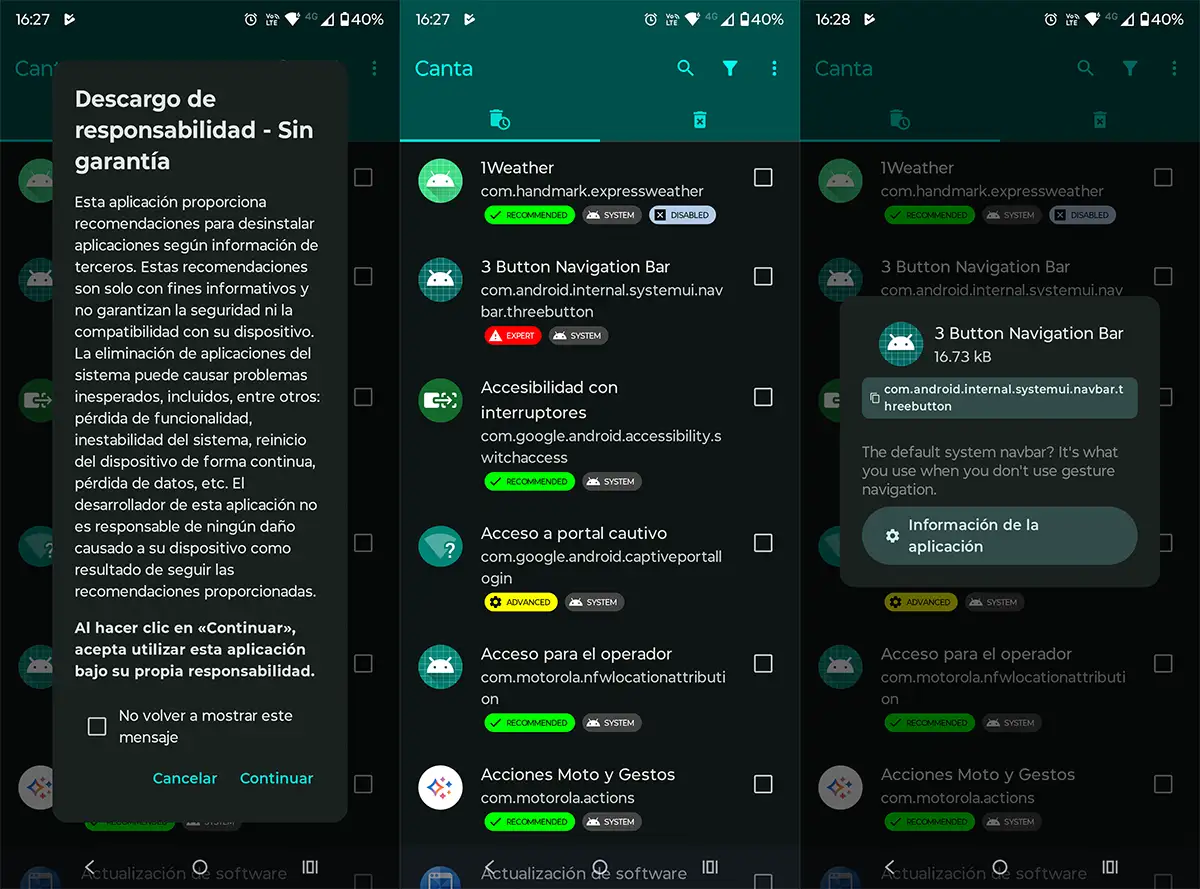 Qué apps preinstaladas puedes desinstalar en Android