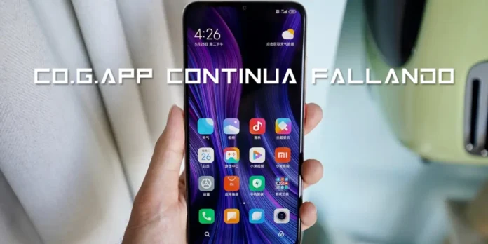 Que es co.g.app continua fallando como solucionarlo en Xiaomi