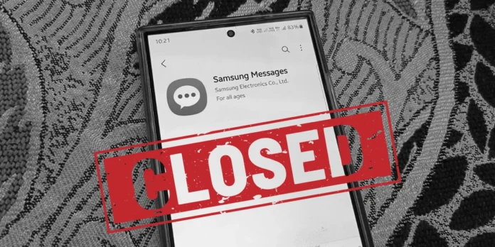 Que paso con Samsung Messages por que cierra