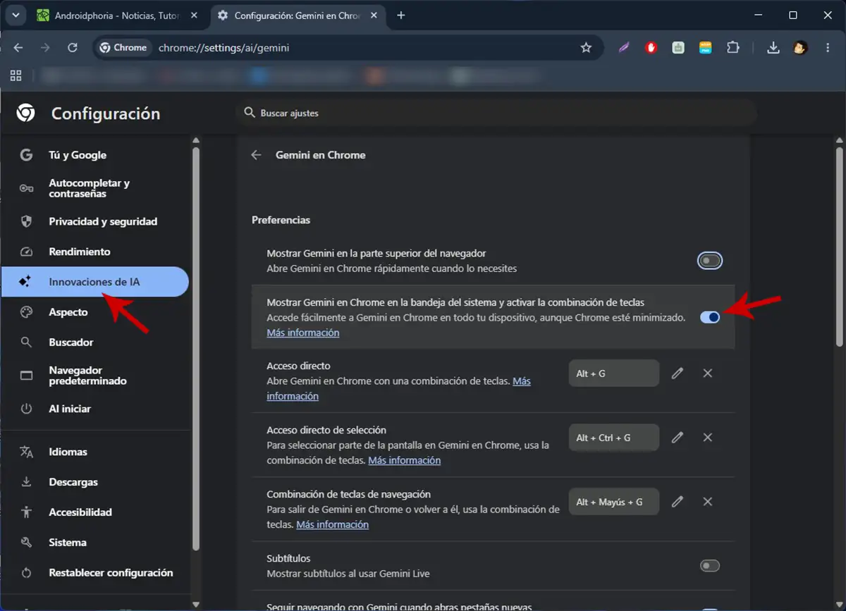 Quitar Gemini de Windows