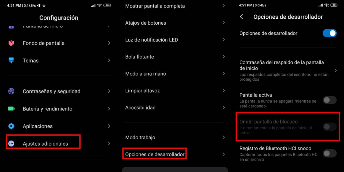 Quitar la pantalla de bloqueo Xiaomi