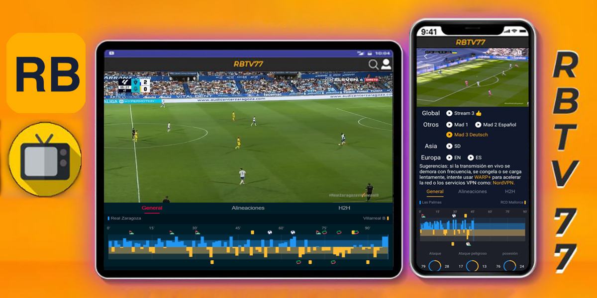 RBTV77 en español y gratis: descarga el APK para ver deportes en directo