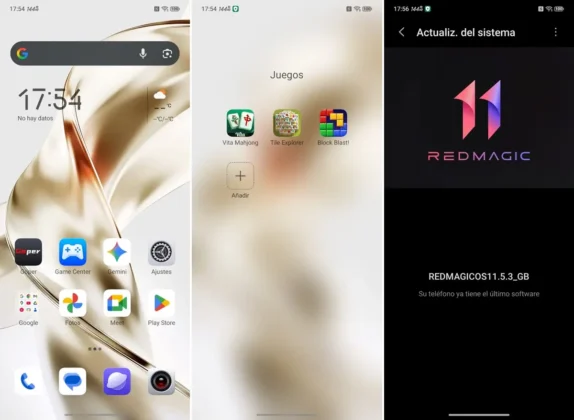 REDMAGIC 11S Pro asi es la interfaz de su capa de personalizacion REDMAGIC&nbsp;OS