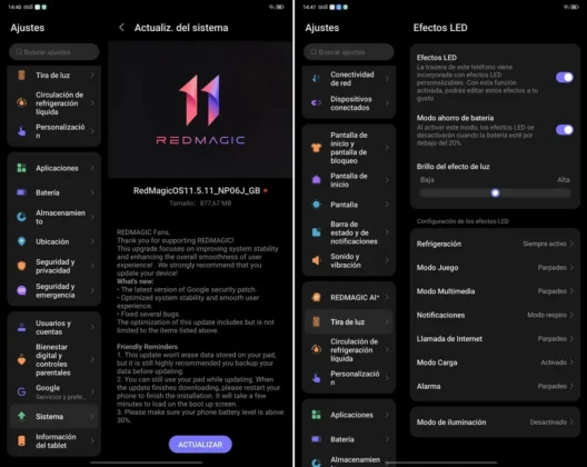 REDMAGIC Astra 2 viene con Android 16 la capa de personalización de REDMAGIC y un monton de opciones