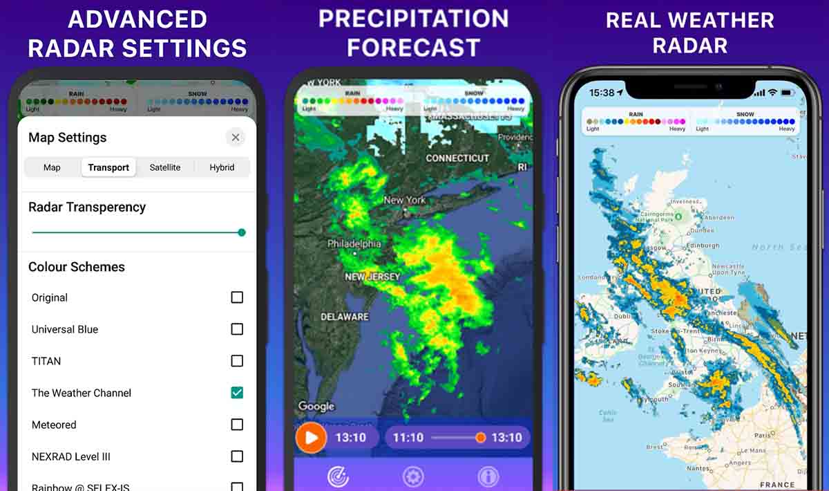 Rain RADAR alarma de lluvia