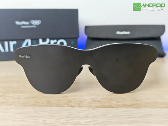 RayNeo Air 4 Pro asi quedan con el protector que bloquea la luz externa