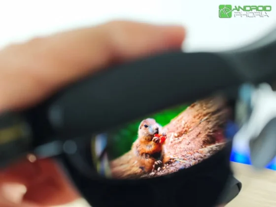 RayNeo Air 4 Pro en la parte interna de las lentes se encuentran sus micropantallas OLED