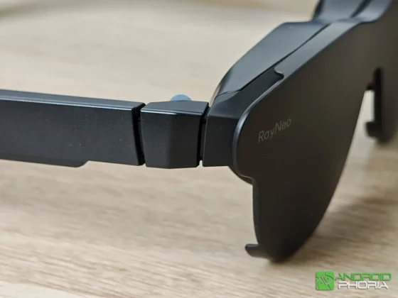 RayNeo Air 4 Pro toda su construccion es de plastico