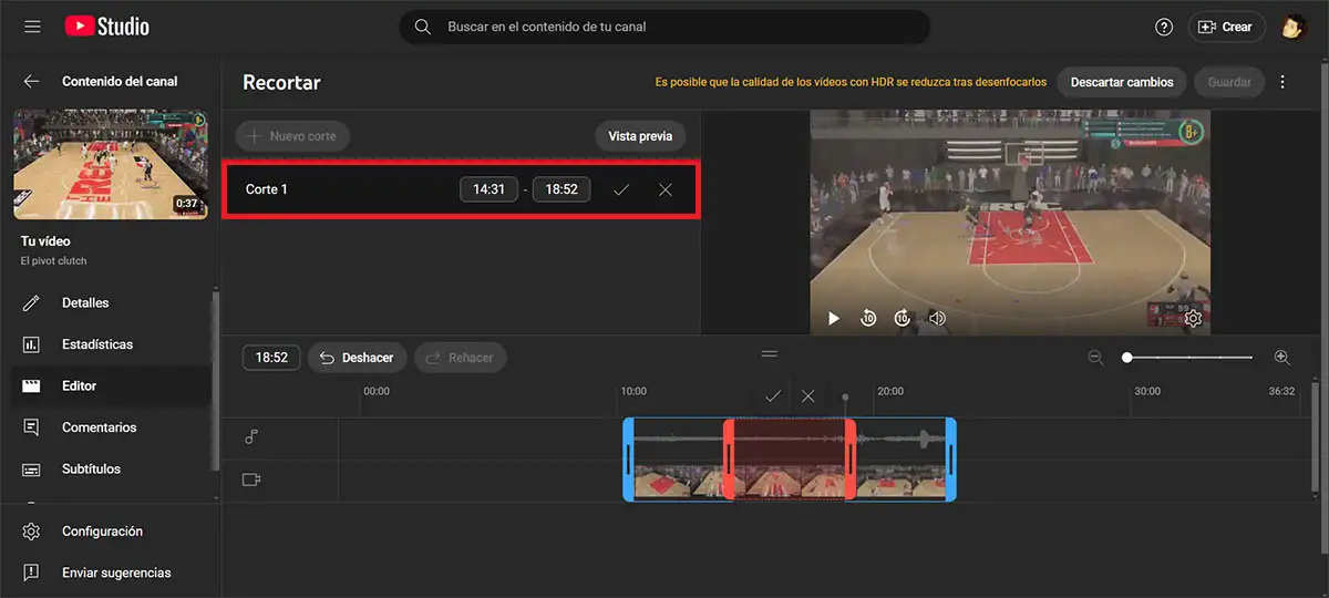 Create A New Crop On A Youtube Video