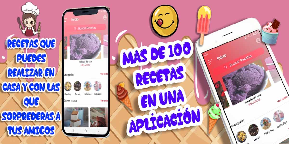 Receta de helados caseros- mejores apps de recetas para postres
