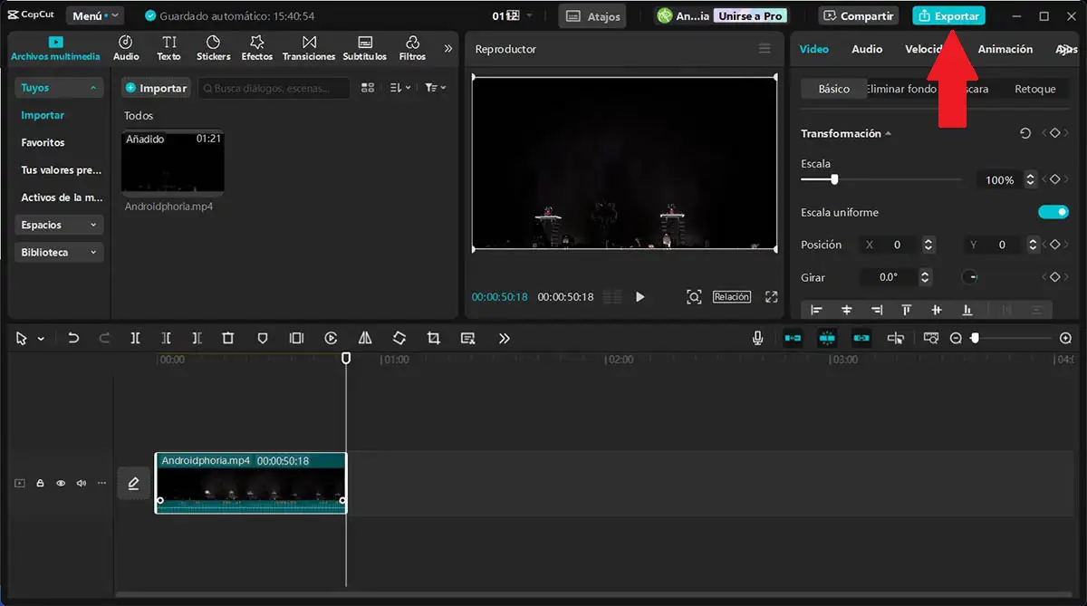 Cut And Export Video In Capcut