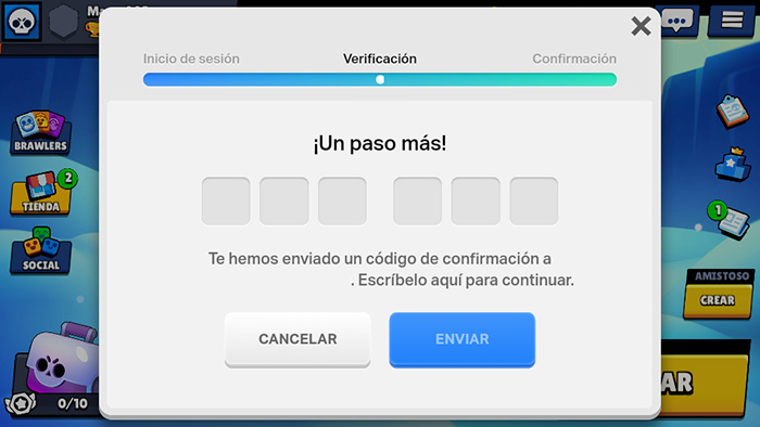 Recuperar cuenta Brawl Stars paso 5