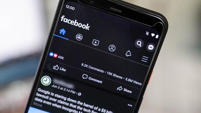 Recuperar modo oscuro Facebook Android