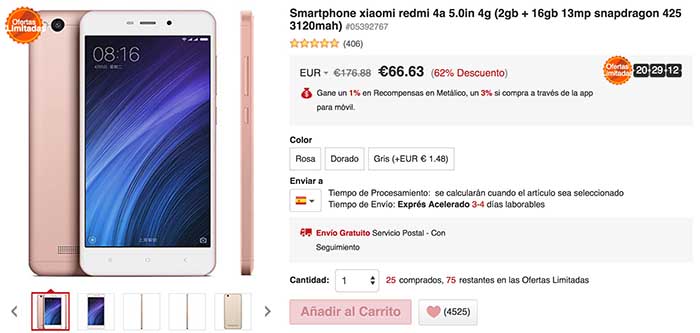 Redmi 4A LightInTheBox