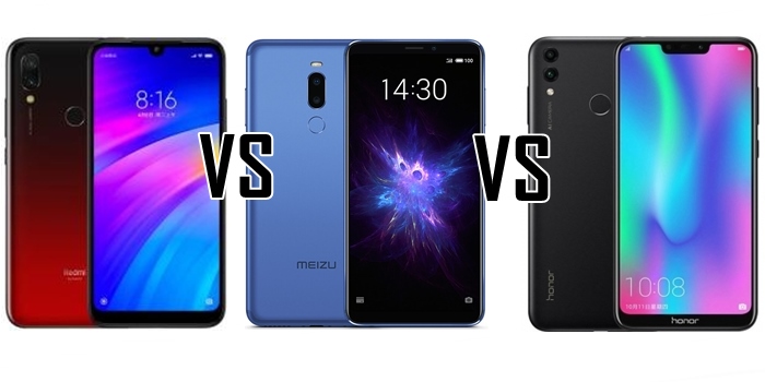 Redmi 7 vs Meizu Note 8 vs Honor 8C