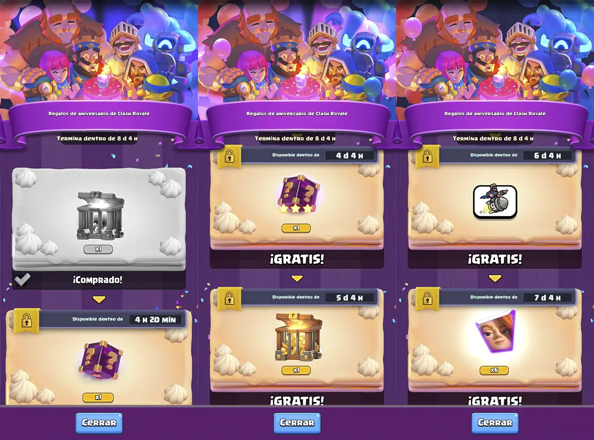 Regalos De Aniversario De Clash Royale