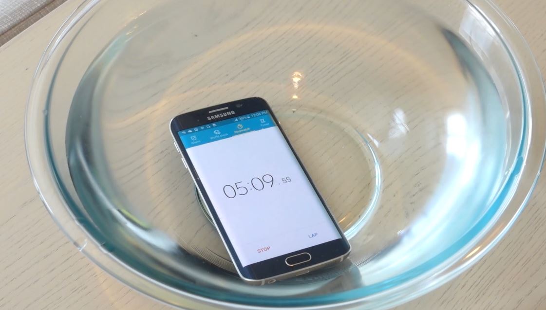 Resistencia al agua del Galaxy S6 Edge