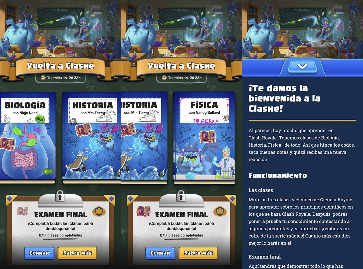 Respuestas correctas a los exámenes de Clash Royale