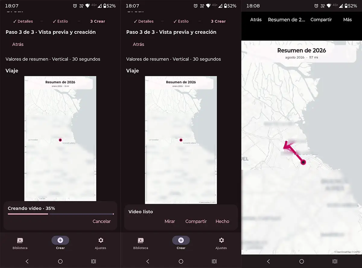 Resumen de viajes Google Maps en un vídeo