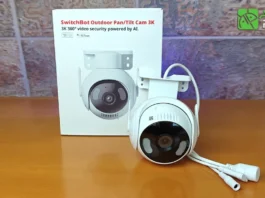 Review de SwitchBot Outdoor Pan Tilt Cam 3K camara de vigilancia con IA