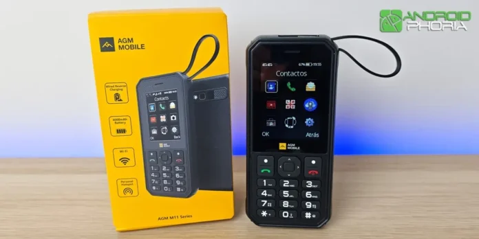 Review del AGM M11 movil basico todoterreno con powerbank y WiFi