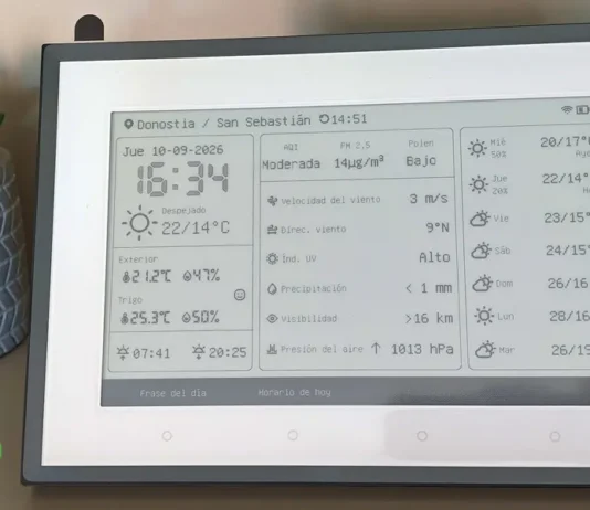 Review del SwitchBot E-Ink Home Dashboard estacion meteorologica de tinta