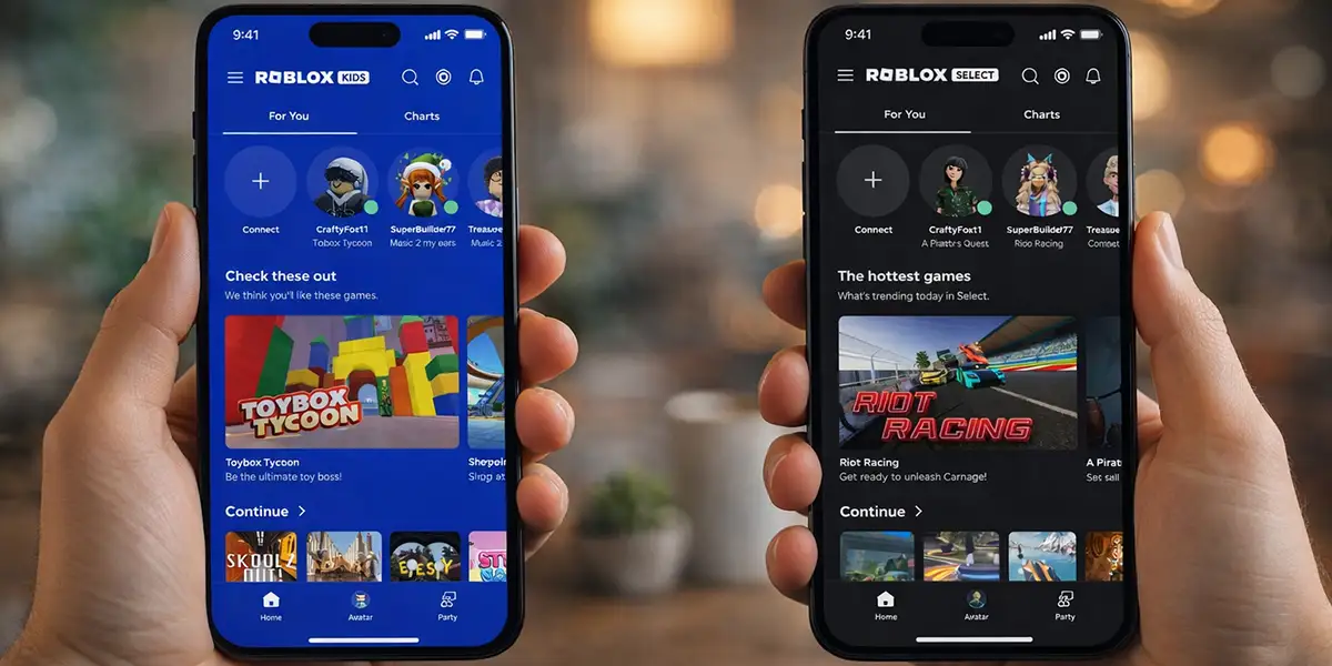 Roblox Kids y Roblox Select ya son oficiales y así cambiarán la experiencia de los menores