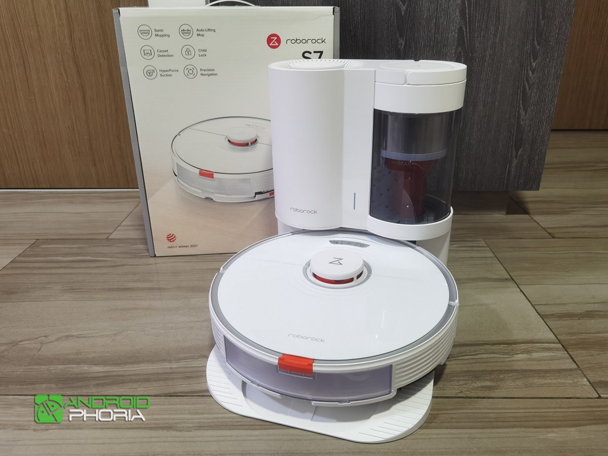 Roborock S7 en base de autovaciado