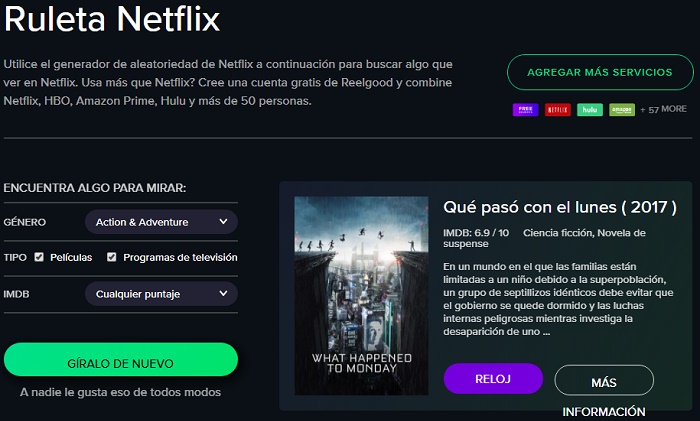 Ruleta Netflix