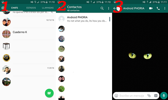 Saber si alguien me elimino de WhatsApp Metodo 1